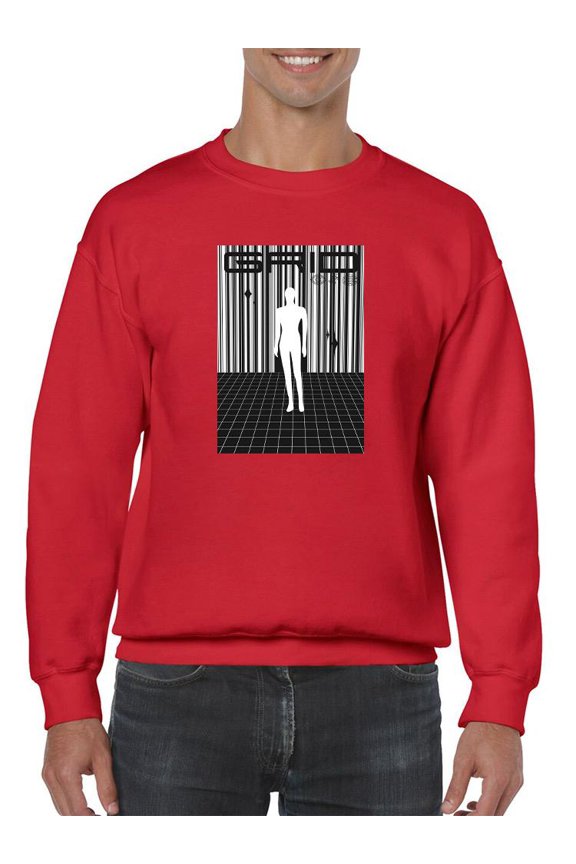 Abstract Man Techno Style Sweatshirt Men -Image by Shutterstock, Male Large