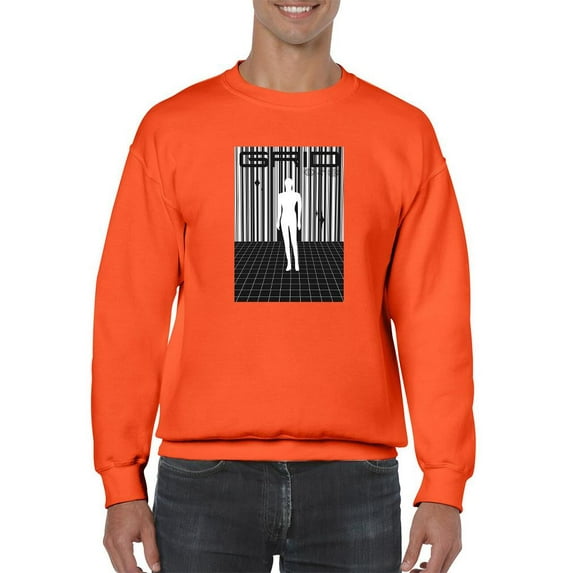 Abstract Man Techno Style Sweatshirt Men -Image by Shutterstock, Male Medium