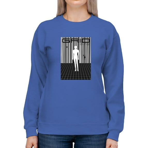 Abstract Man Techno Style Sweatshirt Women -Image by Shutterstock, Female Medium