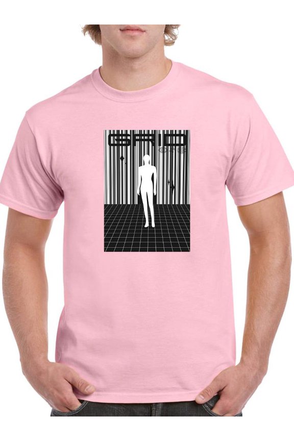 Abstract Man Techno Style T-Shirt Men -Image by Shutterstock, Male Small