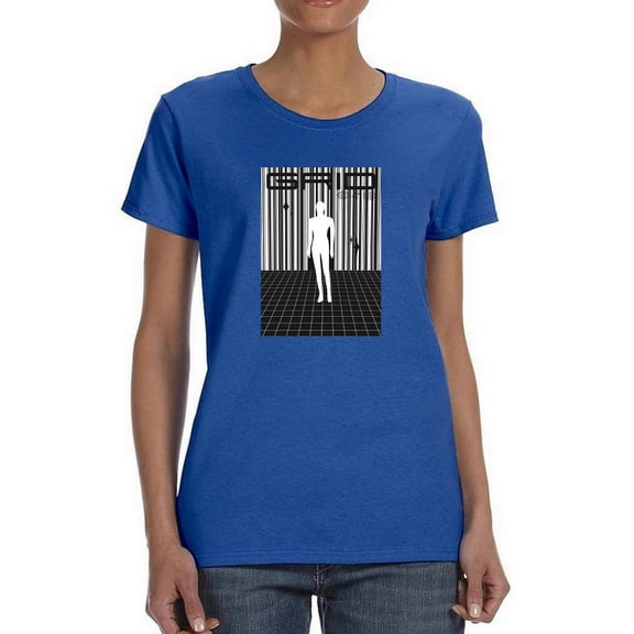 Abstract Man Techno Style T-Shirt Women -Image by Shutterstock, Female Large