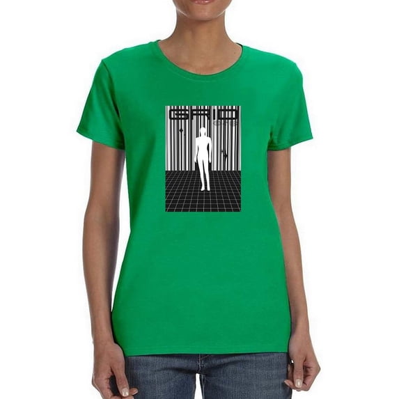 Abstract Man Techno Style T-Shirt Women -Image by Shutterstock, Female XX-Large