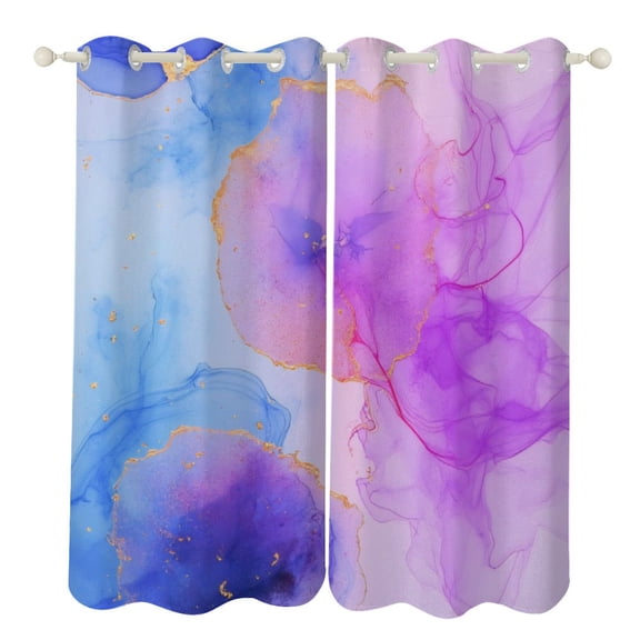 Abstract Marble Art Print Luxury Window Curtains Blinds for Living Room Bedroom Bathroom Kicthen Door Home Decor 2 Panels