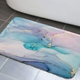 thumbnail image 1 of Abstract Marble Bathroom Rugs Set, Turquoise Purple Marble Non-Slip Bath Rugs, Abstract Modern Ink Bathroom Rug Mat 19X31inch, Extra Soft and Absorbent Bath Rugs, 1 of 3