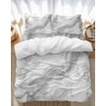 thumbnail image 1 of Abstract Marble Bedding Duvet Cover Set Full Size 4 Pieces Minimalist Art Back Texture Minimalist Art Bedding Set with Zipper Closure, 1 Comforter Cover 86x86 Inches 1 Flat Sheet & 2 Pillow Cases, 1 of 7