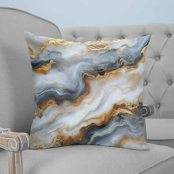 Abstract Marble Decorative Pillowcase 24''x24'', Contemporary Minimalism Art Throw Pillow Covers Soft Cushion Case for Couch Sofa Bedroom Living Room, Pillowcase Boho Decor