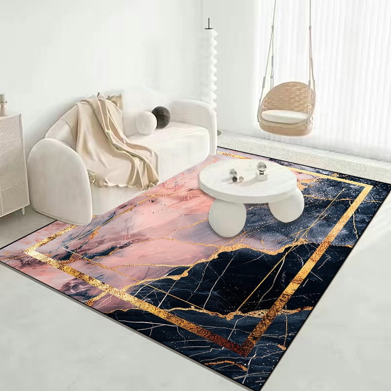 Easy Clean Large Rug Abstract Marble Luxury RUG FOR LIVE ROOM Easy Clean Large Area Room ...