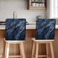 thumbnail image 1 of Abstract Marble Texture Chair Covers Set of 6 Deep Blue Gold Crack Art Chair Back Covers Stretch Removable Washable Slipcovers Protector for Dining Room Kitchen Party Decor, 1 of 5
