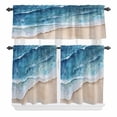 thumbnail image 1 of Abstract Marble Texture Curtain Valances Set Grey Shinny Gold Gradient Art Kitchen Curtains 24&nbsp;inch Length Rod Pocket Valance and Tiers 3 Piece Set Small Bedroom Bathroom Laundry Decor, 1 of 9