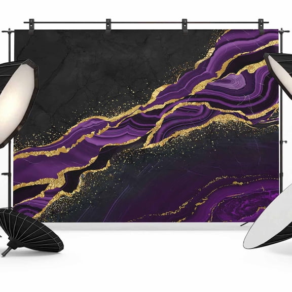 Abstract Marble Texture Photography Backdrop 7x5FT, Vintage Purple Black Fluid Photo Backdrops, Background for Photography Studio Photo Studio Background, Back Drop for Photoshoot