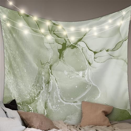 Abstract Marble Texture Tapestry Wall Hanging Tapestries Sage Green
