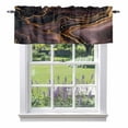 thumbnail image 1 of Abstract Marble Texture Valance Curtain Purple Gold Waves Art Window Valances Rod Pocket Short Curtains Window Treatments for Kitchen Bedroom Bathroom Laundry 54" x 18", 1 of 9