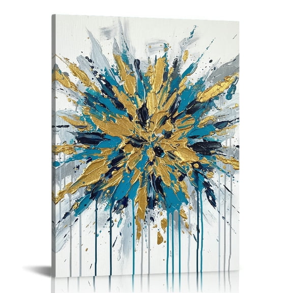 Abstract Marble-Textured Abstract Design Canvas Wall Art, Wall Decor for Bathroom, Canvas Print