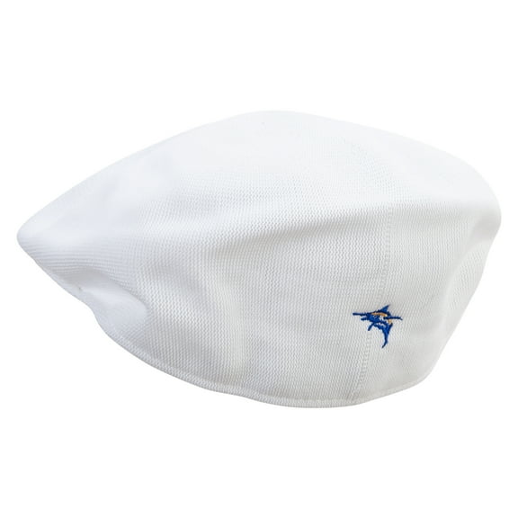 Abstract Marlin Icon Embroidered Big Mesh Ivy Cap - White XL-2XL