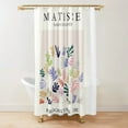 thumbnail image 1 of Abstract Matisse Flower Art Shower Curtain Modern Geometric Simple Aesthetic Pastel Boho Trendy Bathroom Curtain Decor with Hook, 1 of 5