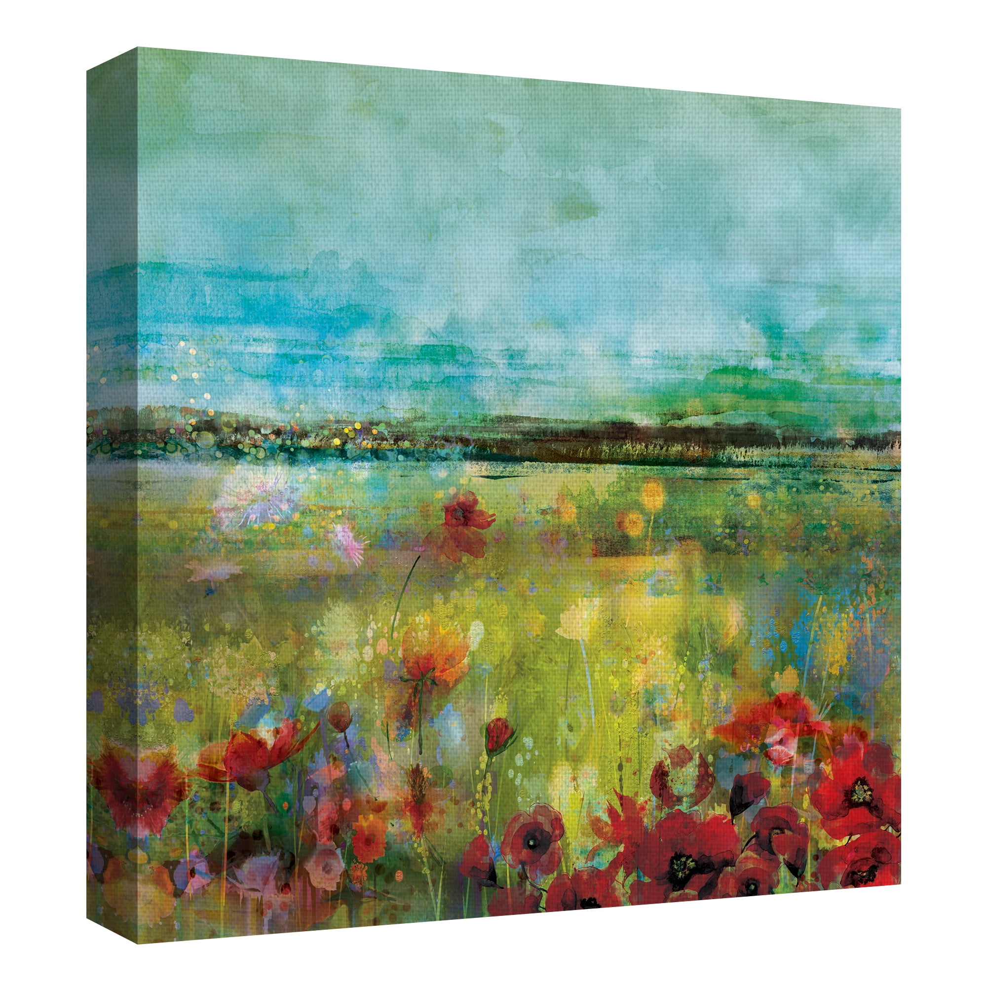 Abstract Meadow Colorful Wildflowers by Willowbrook Art Print