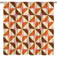 thumbnail image 1 of Abstract Medieval Curtains, Modern Geometric Designs in The Aesthetic Style of The 60s and 70s, Decorated Curtains for The Bedroom Living Room and Kitchen42X63 Inch, 1 of 6