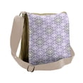 thumbnail image 1 of Abstract Messenger Bag, Floral Themed Line Art, Unisex Cross-body, by Ambesonne, 1 of 2