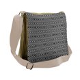 thumbnail image 1 of Abstract Messenger Bag, Grid Rows Pattern, Unisex Cross-body, by Ambesonne, 1 of 2