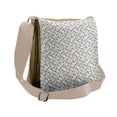 thumbnail image 1 of Abstract Messenger Bag, Rounded Squares, Unisex Cross-body, by Ambesonne, 1 of 2