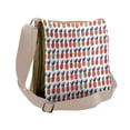 thumbnail image 1 of Abstract Messenger Bag, Triangles and Lines, Unisex Cross-body, by Ambesonne, 1 of 2