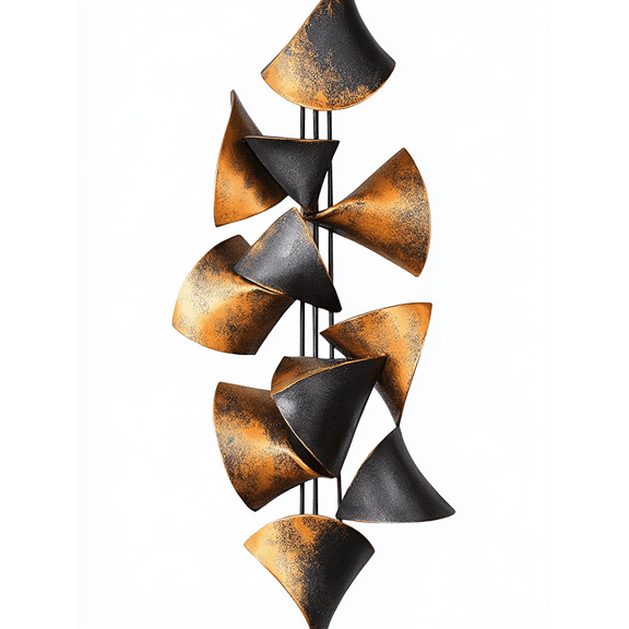 Abstract Metal Cone Wall Art Decor Painting Suitable for Living Room Bedroom Office Entryway and Hallway Decoration.