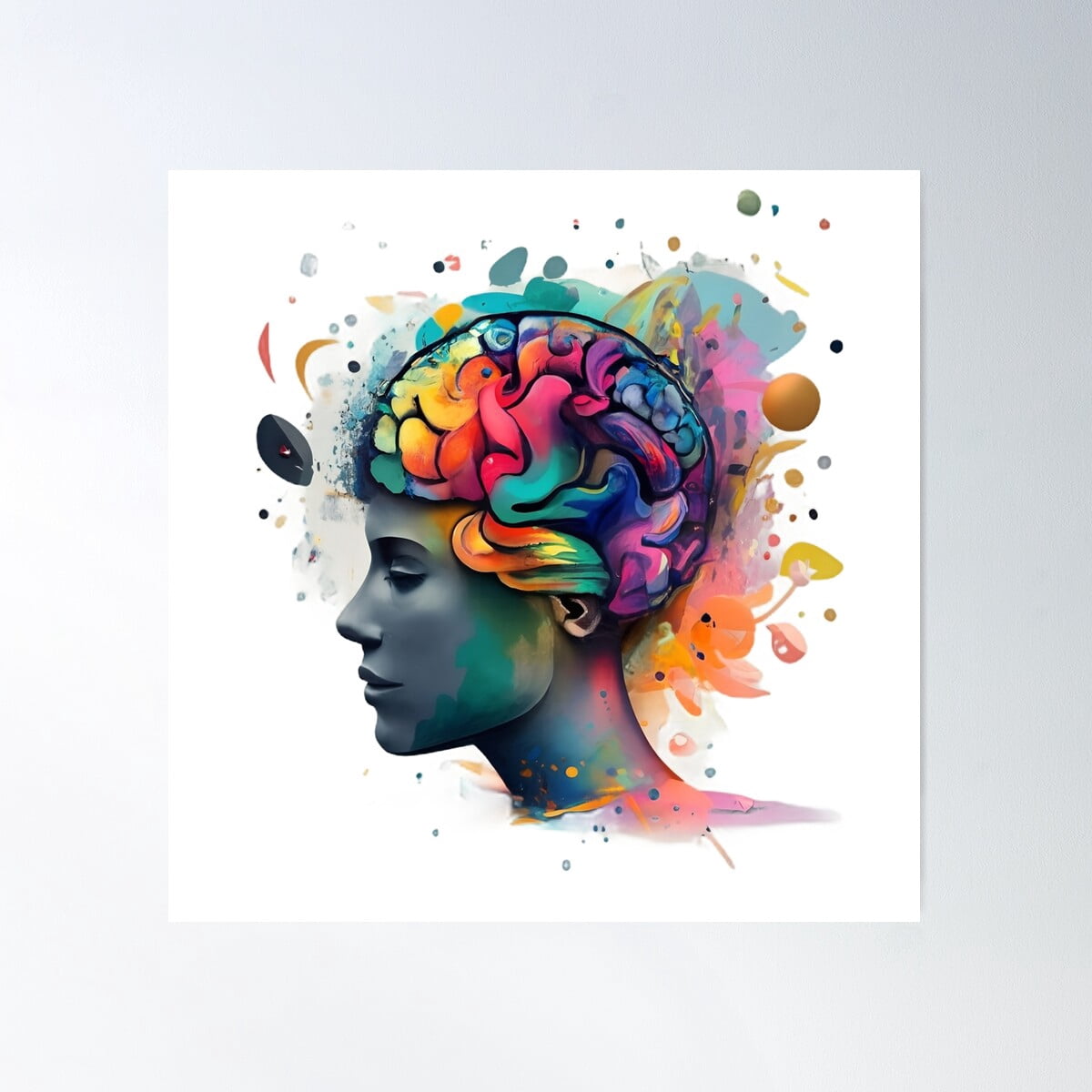 Abstract Mindset Poster Wall Art, Modern Wall Decor For Living Room ...