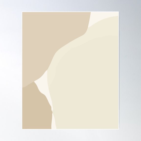 Abstract Minimal Art 03 #Shapeart #Digitalart Poster Wall Art, Modern Wall Decor For Living Room Bedroom, 12x18 UNFRAMED