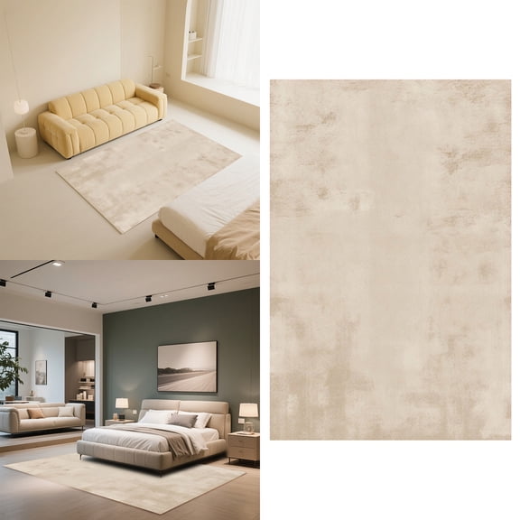 Abstract Minimalist Design Soft Low Pile Area Rug Floor Mat For Modern Living Room and Bedroom