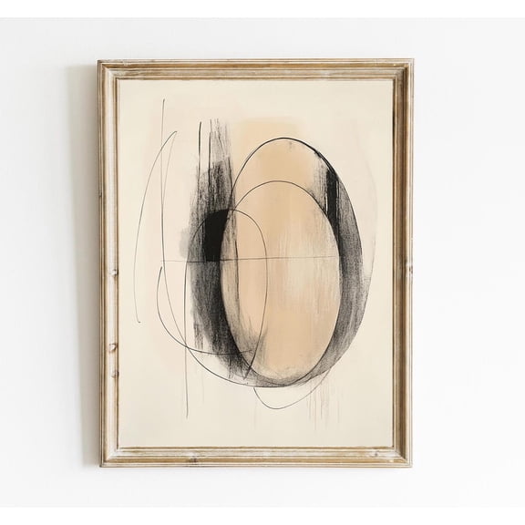 Abstract Minimalistic Print Poster Contemporary Wall Decor Poster Geometric Neutral Art Boho Wall Print Poster Bohemian Wall Decor Poster able E392, Unframed Poster Size 8x12 F03.1.18l848