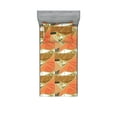 thumbnail image 1 of Abstract Modern Art Fitted Sheet & Pillow Sham Set, Geometric Design Triangle and Trapezoid Pattern Print, Decorative Printed 2 Piece Bedding Decor, Twin, Burnt Sienna Cocoa and White, by Ambesonne, 1 of 1