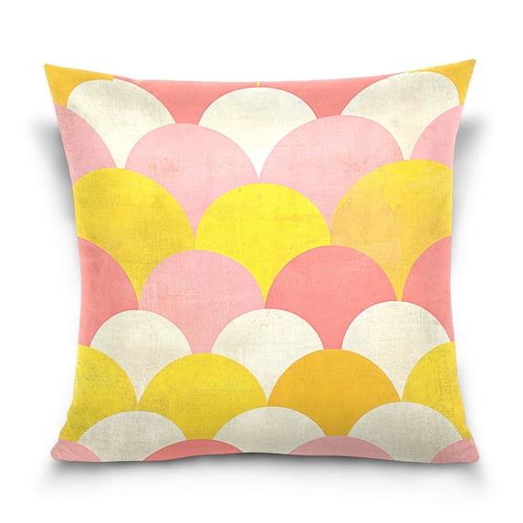 Abstract Modern Art Pattern 18x18 Inch Plush Velvet Pillowcase Double Sided Print, Hidden Zipper