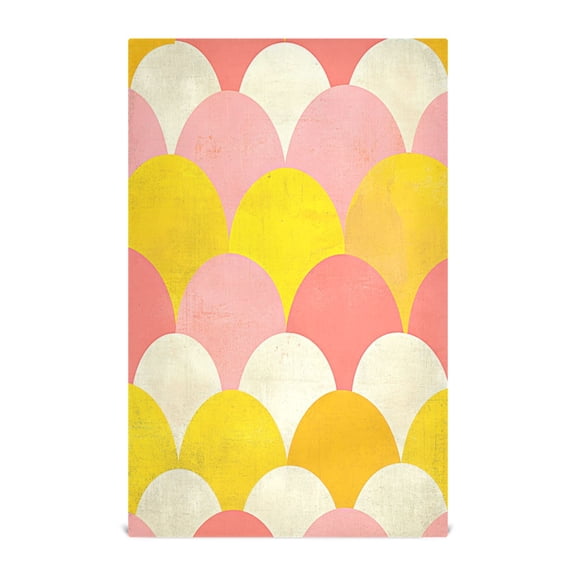 Abstract Modern Art Pattern Decorative Waffle Towel Kitchen Dishcloth 28x18in Multi-Use Tea Towel