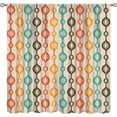 thumbnail image 1 of Abstract Modern Curtains,Mid Century Abstract Geometric Pattern Rod Window Drapes for Living Room Bedroom Kitchen Bathroom Home Set 2 Panels,72x63 Inches, Style-9, 1 of 8