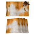 thumbnail image 1 of Abstract Modern Line Orange Placemat Wedding Party Dining Decor Linen Table Mat Kitchen Accessories Table Napkin, 1 of 4
