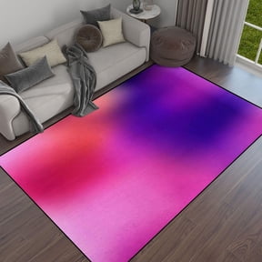 Abstract Monochrome Plum Gradient Periwinkle Amethyst Pink Violet Area Rug Outdoor Patio Rug Play Mat Modern Floor Carpet Non-Slip Home Decor Living Room 1x2ft