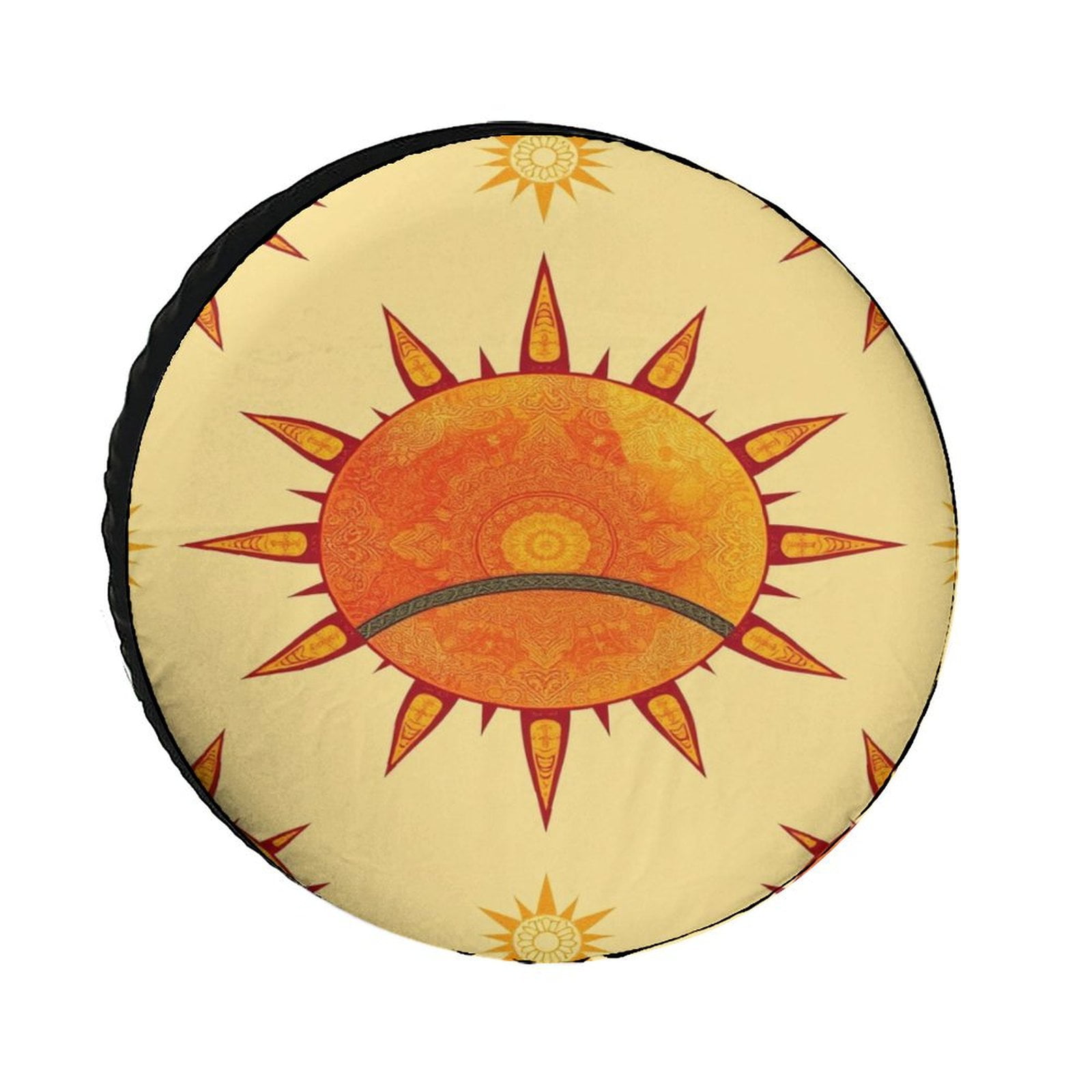 Abstract Geometrical Spare Tire Cover Dust-Proof Wheel Tire Cover Protector For SUV RV Trailer Car 14 15 16 17 Inch - View #8