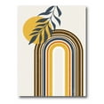 thumbnail image 1 of Abstract Moon Sun Leaves II 24 in x 32 in Painting Canvas Art Print, by Designart, 1 of 4