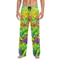 thumbnail image 1 of Abstract Mosaic Men's Lightweight Pajama Bottoms Stretch Elastic Waist Side Pockets Spring Fall, 1 of 7