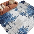 thumbnail image 1 of Abstract Mottled Texture Area&nbsp;Rug 8x10ft Vintage Gary Blue Gradient Non-Slip&nbsp;Washable Square&nbsp;Rugs Soft Felt Indoor Floor Mat for Bedroom Kitchen Living Room Bathroom, 1 of 9