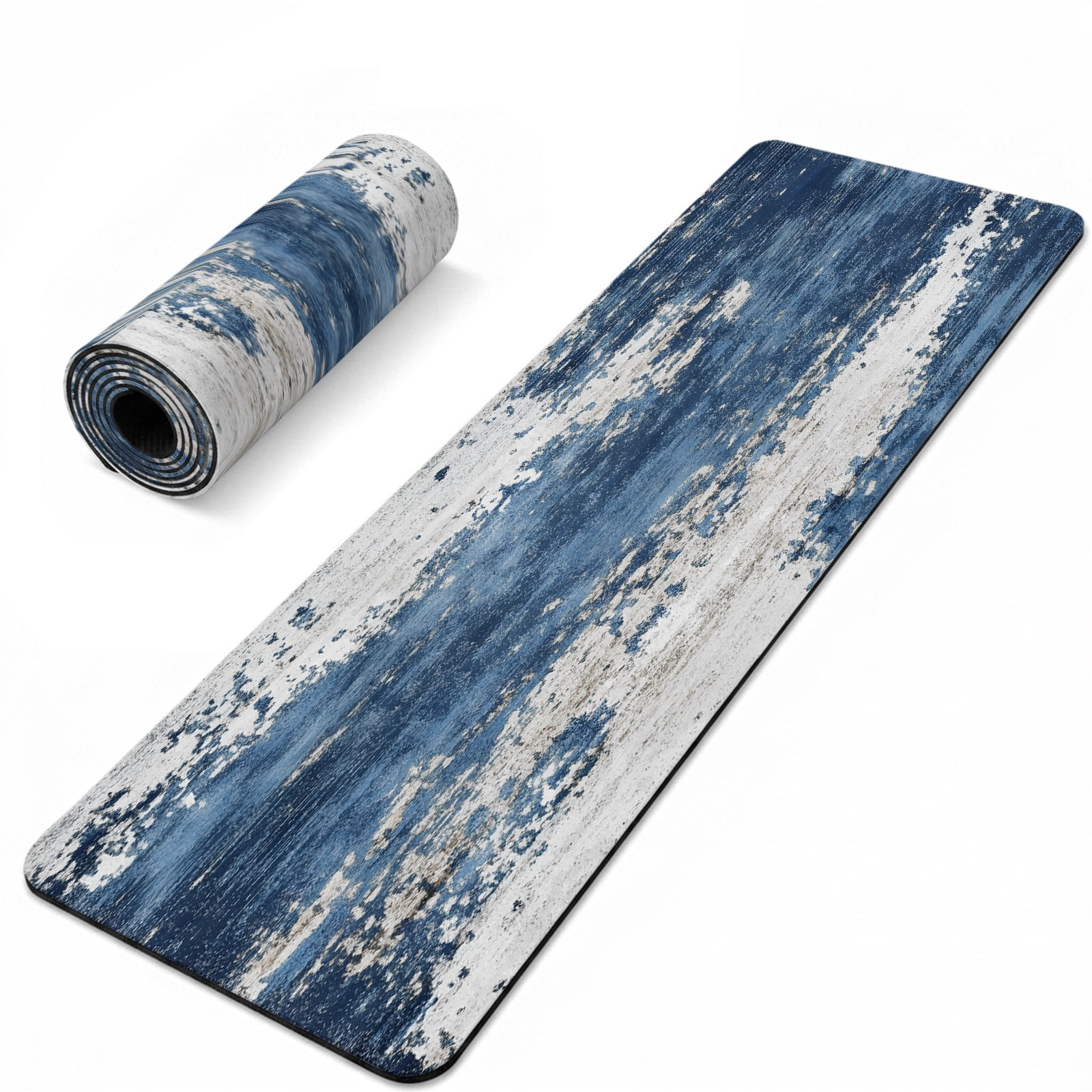 Potts Instulated Abstract Mottled Texture Heat Insulation Mats for Countertop Blue Gary ...