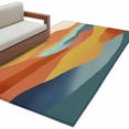 thumbnail image 1 of Abstract Mountain Kitchen Runner Rug 2.7x5 Washable Runners for Hallway Non Slip Boho Modern Minimalist Landscape Large Area Rug Indoor Floor Carpet for Bathroom Laundry Entryway Bedroom Living Room, 1 of 9
