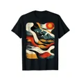 thumbnail image 1 of Abstract Mountain Landscape Graphic T-Shirt Retro Nature Art Men's Unisex Short Sleeve Tee, 1 of 6