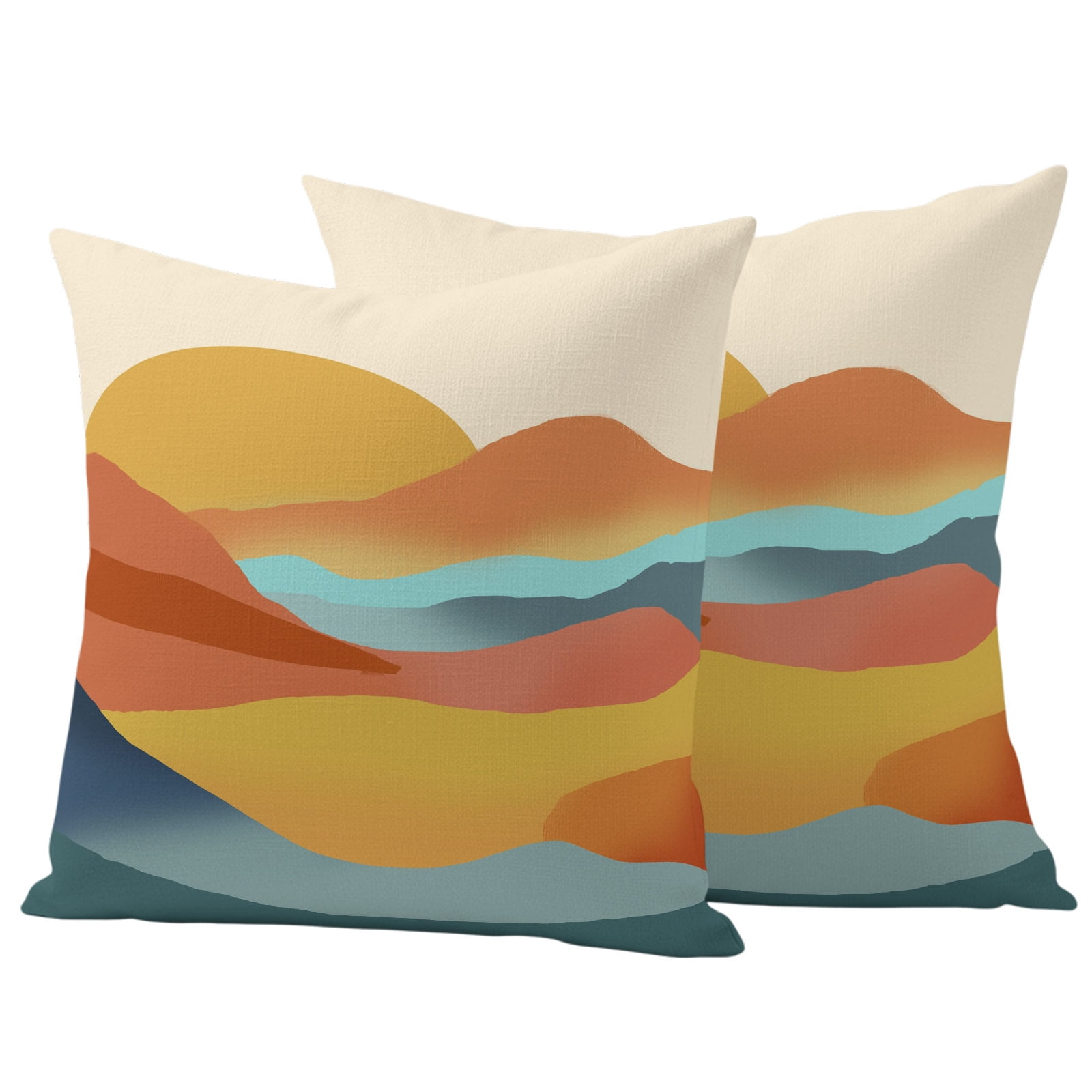 Curated visual reference: Visual Reference: Abstract Mountain Outdoor Waterproof Pillow Covers Boho Modern