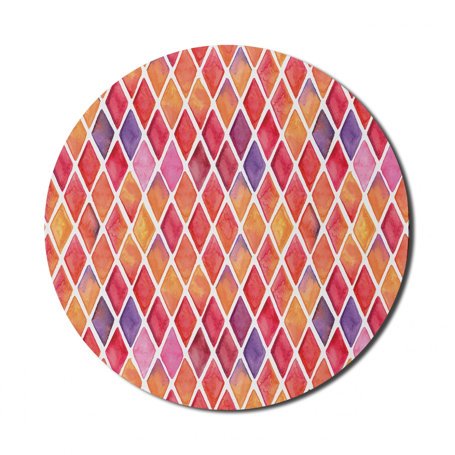 Abstract Mouse Pad for Computers, Diamond Shaped Mosaic Crossed ...