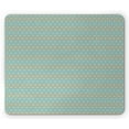 thumbnail image 1 of Abstract Mouse Pad, Simplistic Repetitive Pattern with Flower Inspired Rounds, Rectangle Non-Slip Rubber Mousepad, Turquoise Salmon, by Ambesonne, 1 of 2