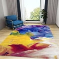 thumbnail image 1 of Abstract Multi Color Graffiti Art Area Rug, Vintage Hand-Painted Oil Painting Art Indoor Non Slip Bedroom Rug, Machine Washable Durable Carpet For Sofa Living Room Mat Home Decor 4x6ft, 1 of 6