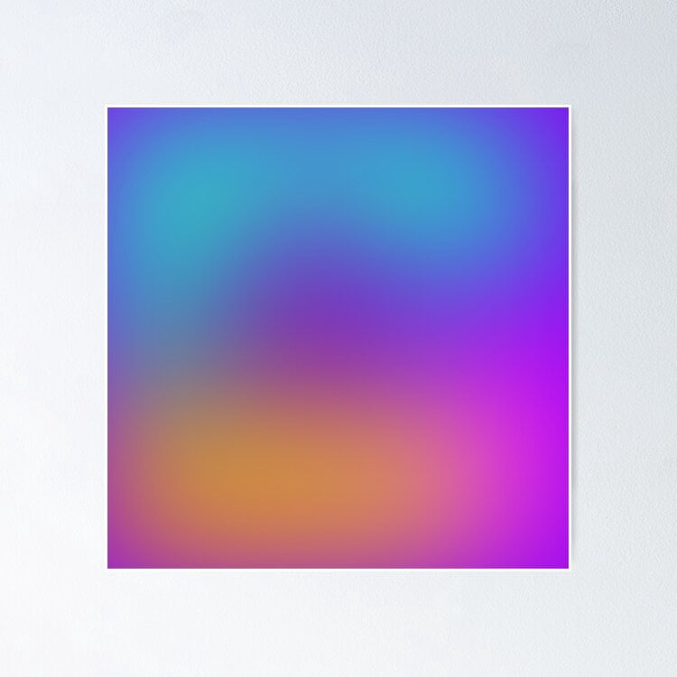 Walmart Color Gradient Abstract Multi Colored Gradient Background with Hazy Blur UNFRAMED ...