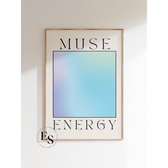 Abstract Muse Energy Pastel Gradient Wall Art Print