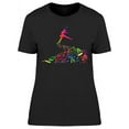 thumbnail image 1 of Abstract Music Dancer T-Shirt Women -Image by Shutterstock, Female 3X-Large, 1 of 2